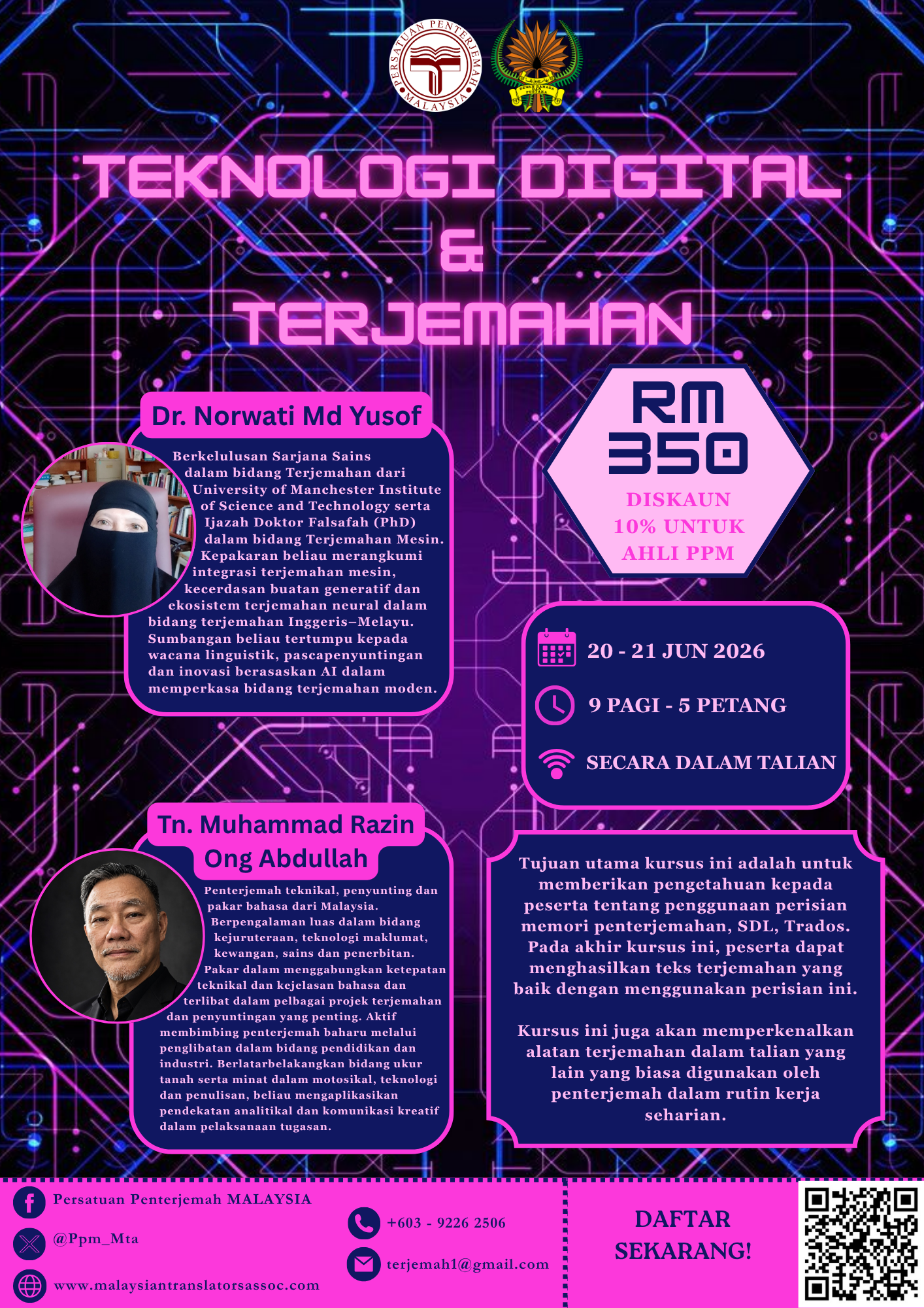 Kursus Teknologi Digital & Terjemahan